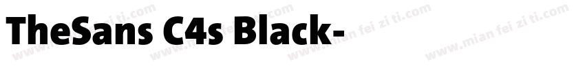 TheSans C4s Black字体转换